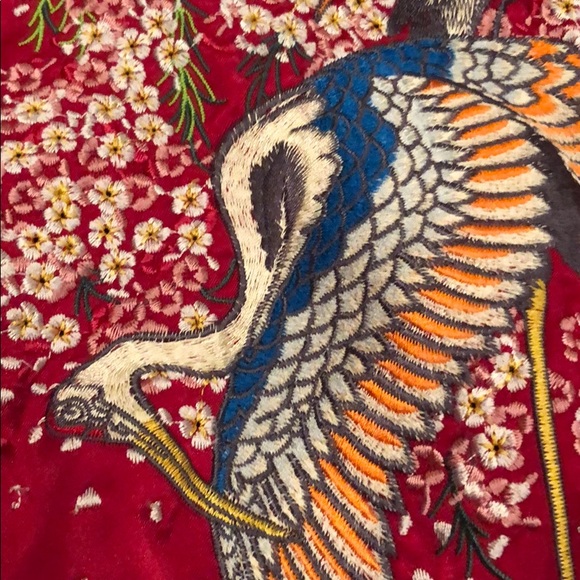 Zara reversible embroidered bomb jacket - Picture 7 of 8